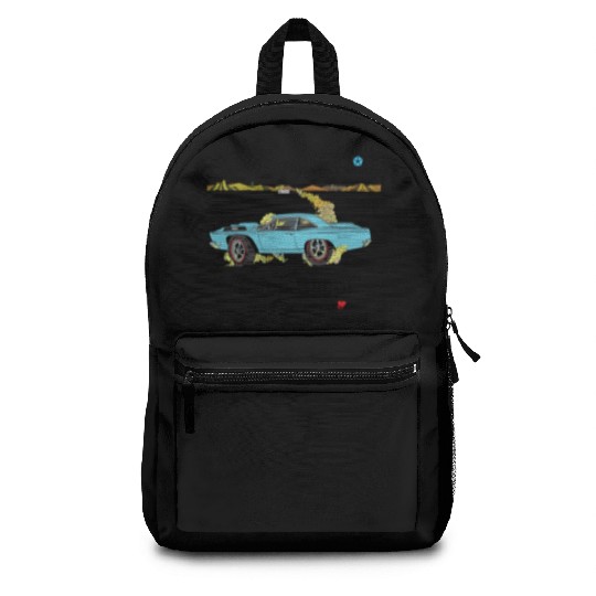 1968 Plymouth Road Runner Salt Flats Light Blue Backpacks