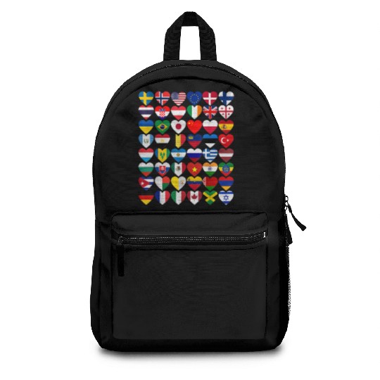 Flags of the Countries of the World International Backpacks