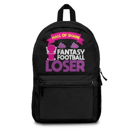 Fantasy Football Loser Poop Funny Backpacks