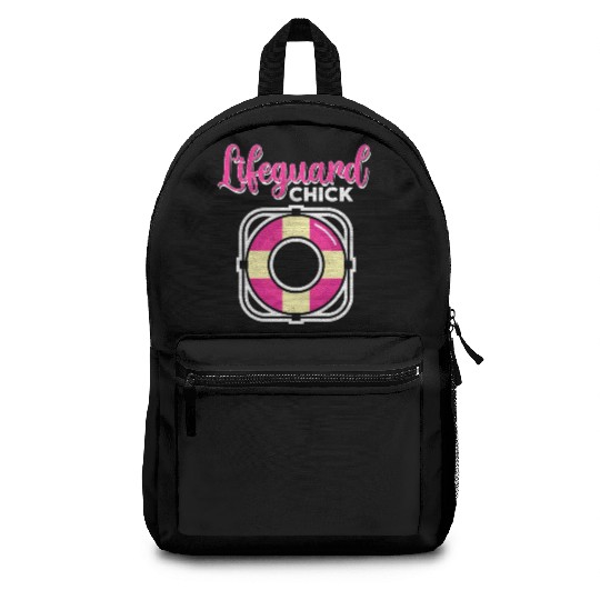 Lifeguard Chick Rescuer Pool Guard Lifeguarding Backpacks