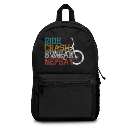 Ride crash swear repeat Backpacks
