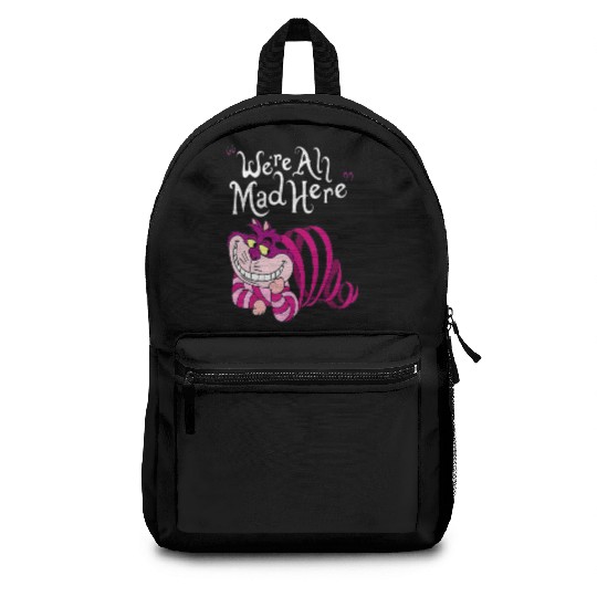 Cheshire Cat Were all Mad Here Cat 1669 Backpacks