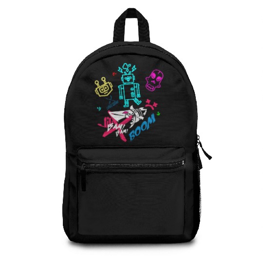 jinx arcane boom monkey Backpacks