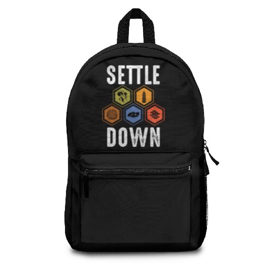 Settle Down Board Game Night Settle Trade Build Backpacks