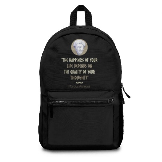 Stoicism Philosophy Marcus Aurelius Quote Backpacks