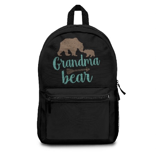 Cute Grandma Bear Matching Family Backpacks