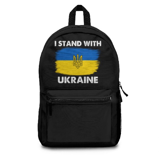 I Stand with Ukraine Ukraine Flag Backpacks