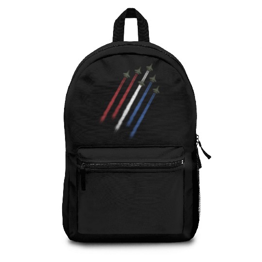 Airplane USA 4th of July Aviation American Flag Backpacks