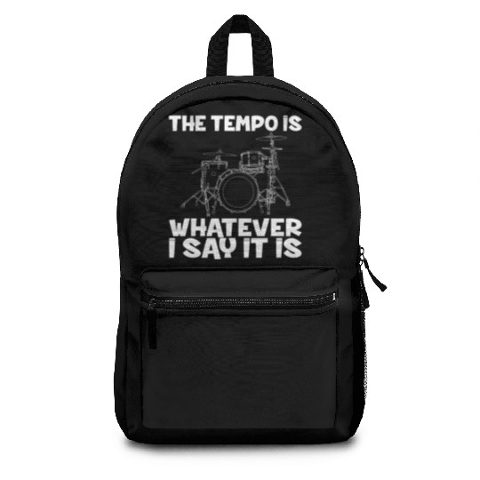Drum Drummer Drummer Musician Drumsticks Backpacks