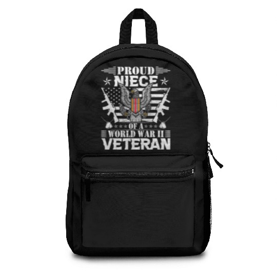 Proud Niece of a World War Il Veteran Backpacks