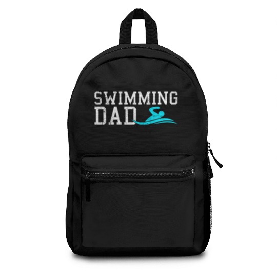 swimming dad Backpacks