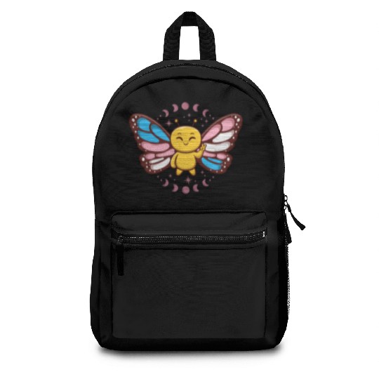 Transgender Monarch Butterfly Trans Subtle Pride Backpacks