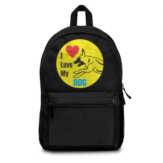 i love dog | best design | new best design |popula Backpacks