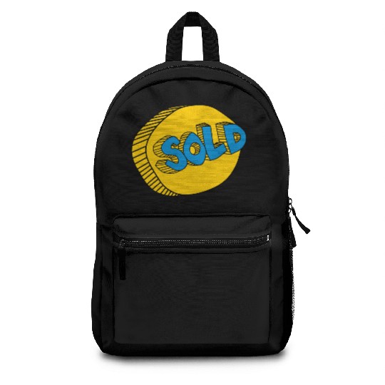 retro sold stamps typography Backpacks
