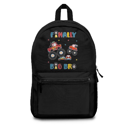 Big Brother Monster Truck and Car -Finally Big Bro Backpacks
