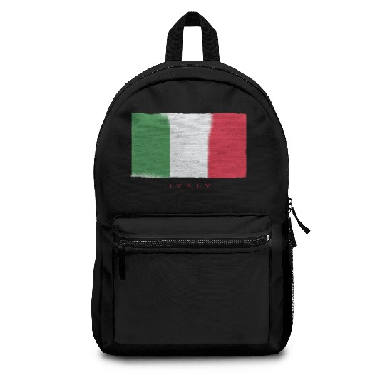 Italy Flag PIzza Pasta Travel Italy Flag PIzza Pas Backpacks