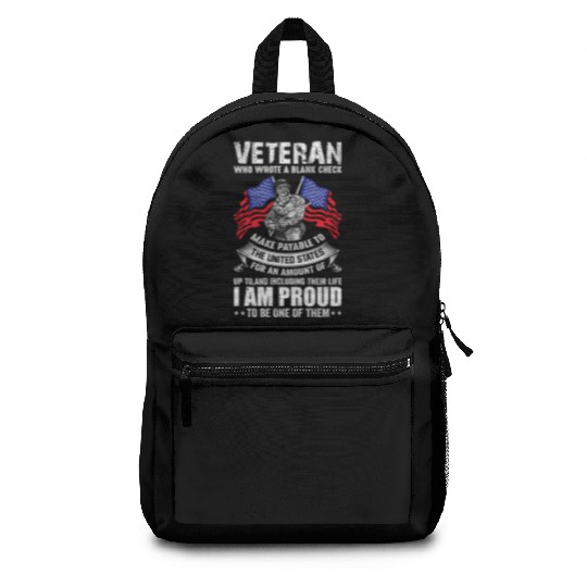 Veterans day celebration. Thank you veterans Backpacks