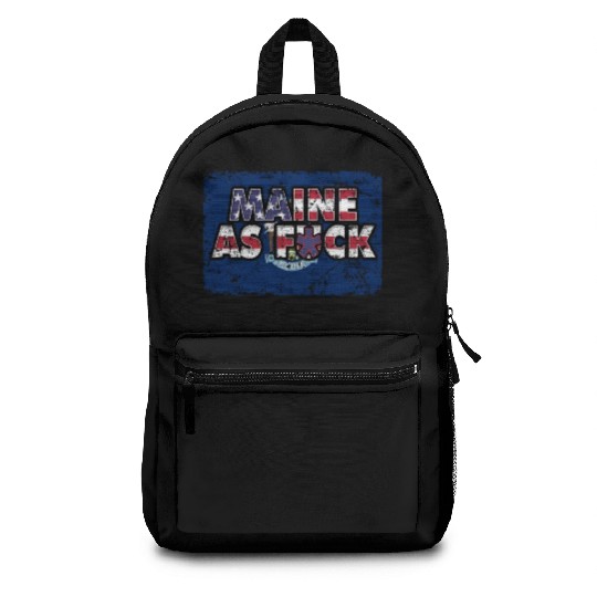 America US Flag State Flag Maine Backpacks