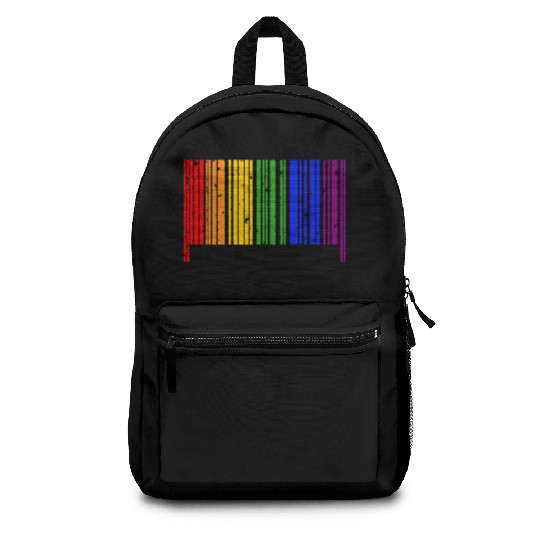 LGBT Barcode Gay Pride Barcode Rainbow Backpacks