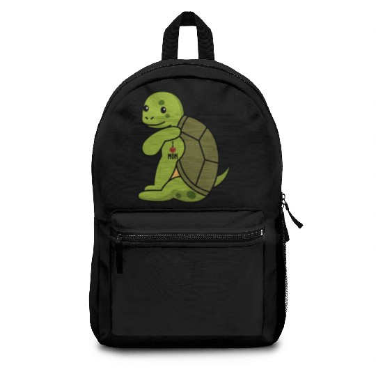 I Love Mom Tattoo Turtle Backpacks
