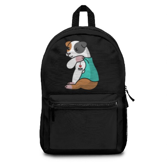 I Love Mom Tattoo Guinea Pig Backpacks