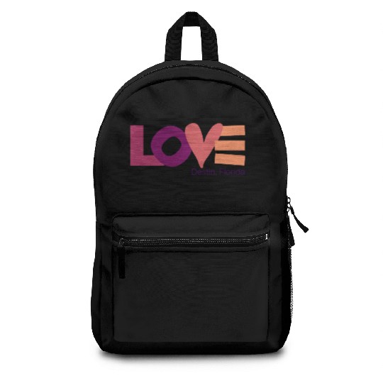 LOVE LOGO Multi Color Logo Backpacks