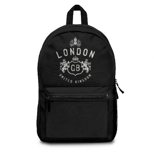 London Great Britain Vintage Crown Backpacks