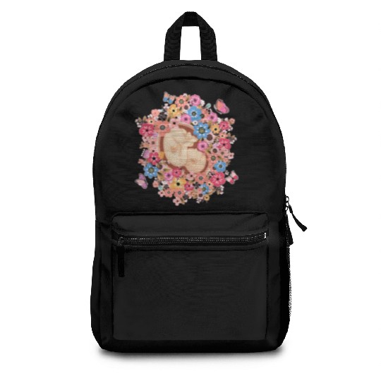 Midwife Flowers Butterfly Baby Doula Backpacks