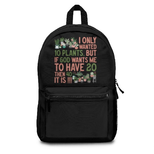 Vintage I Love My Garden Planting Gardening Gifts Backpacks