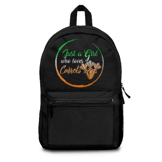 Carrot Vegetable Backpacks, Just A Girl Who Loves