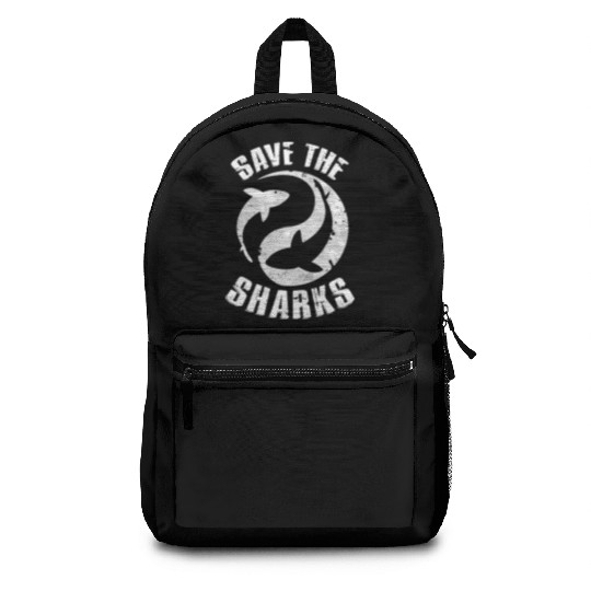 Save The Sharks Protect Ocean Scuba Diving Backpacks
