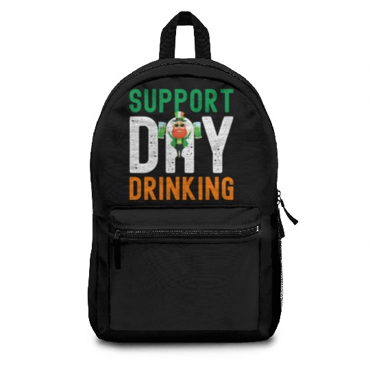 Support Day Drinking St Patrick's Day Backpacks