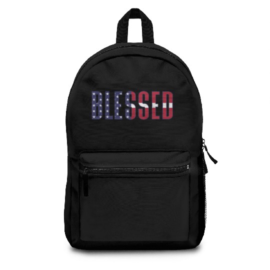 WHITE CHRISTIAN AMERICAN PATRIOT Backpacks