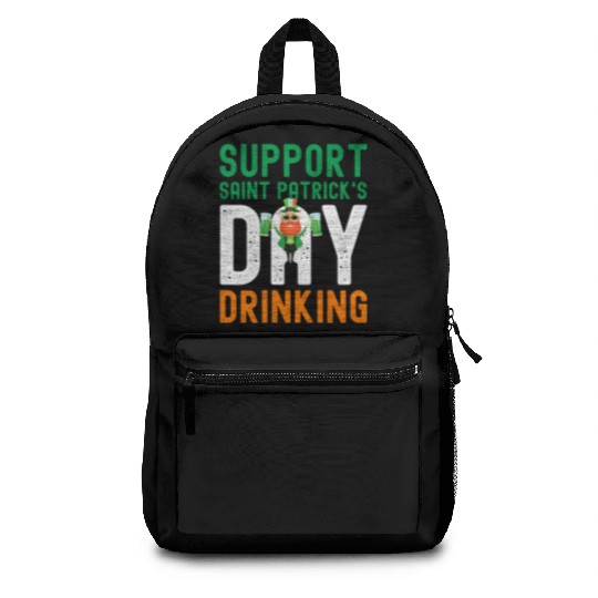 Support Saint Patrick's Day Drinking Backpacks