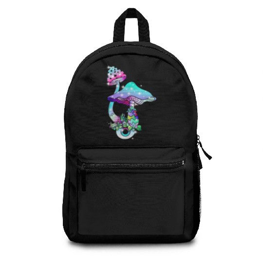 Magic Mushrooms Eye Psychedelic Art Backpacks