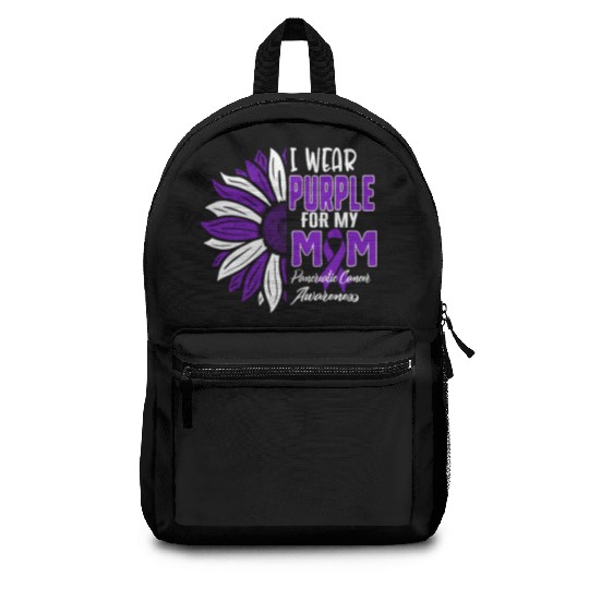 Pancreatic Cancer Backpacks, I Wear Purple For My Mom