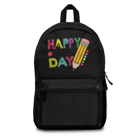 Happy 1st Day of School Teacher Student Backpacks
