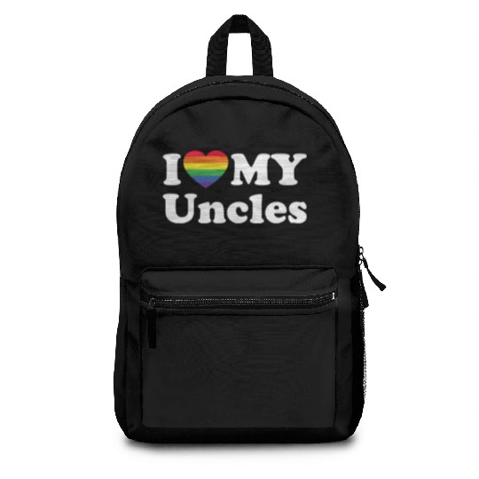 LGBTQ I Love My Uncles Gay Trans Guncle Backpacks