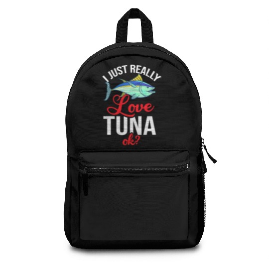 Red Tuna Fish Bluefin Fishing Salad Backpacks