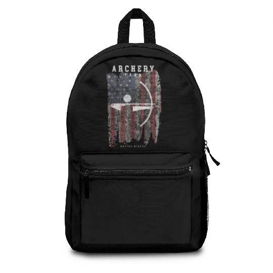 Archery Team USA Vintage American Flag Compound Backpacks