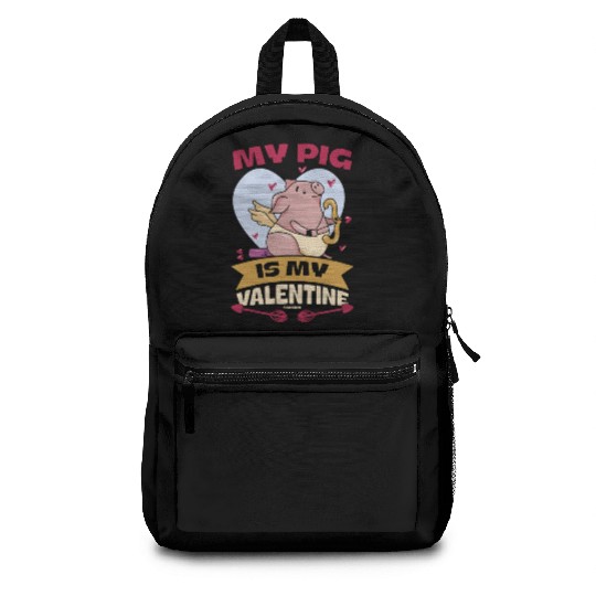 Pig animal piglet farm funny gift Backpacks