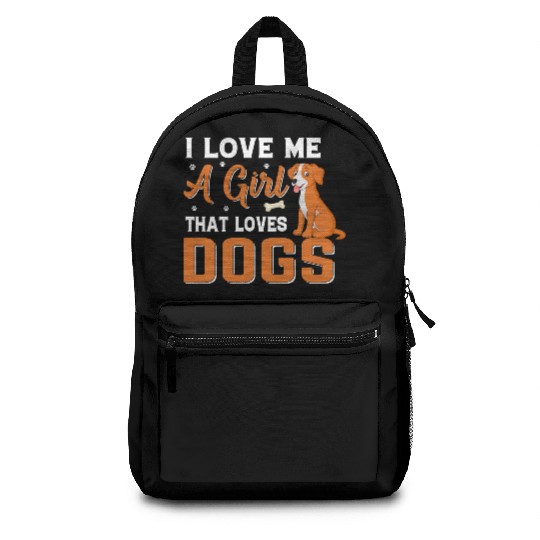 I love me a girl that loves Dogs Backpacks