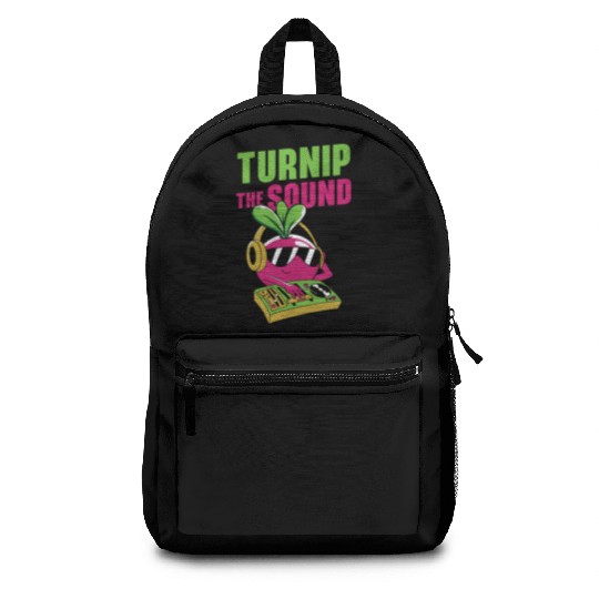 Music Turnip Party Music Lover Vegetable Backpacks