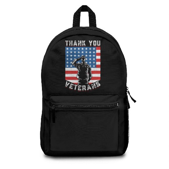 Veterans Day Patriotic Soldiers American Flag US Backpacks