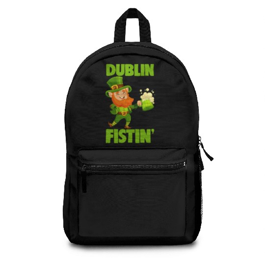 St. Patrick's Day Beer Drinking Dublin Fistin Backpacks