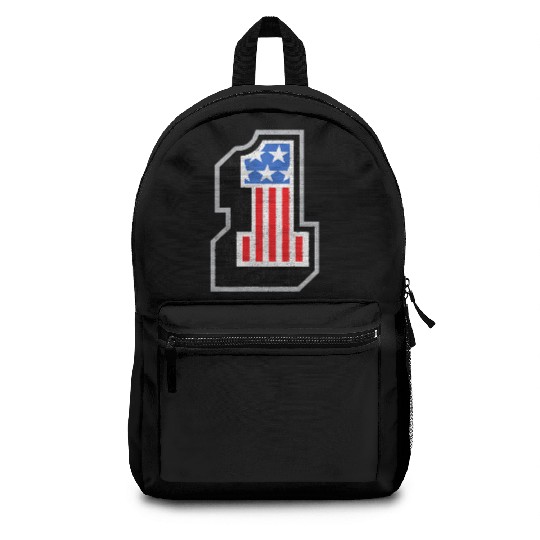 USA Stars Stripes Number One Patriotic Backpacks