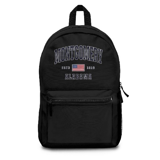 USA FLAG Stars Stripes Montgomery Albm Backpacks