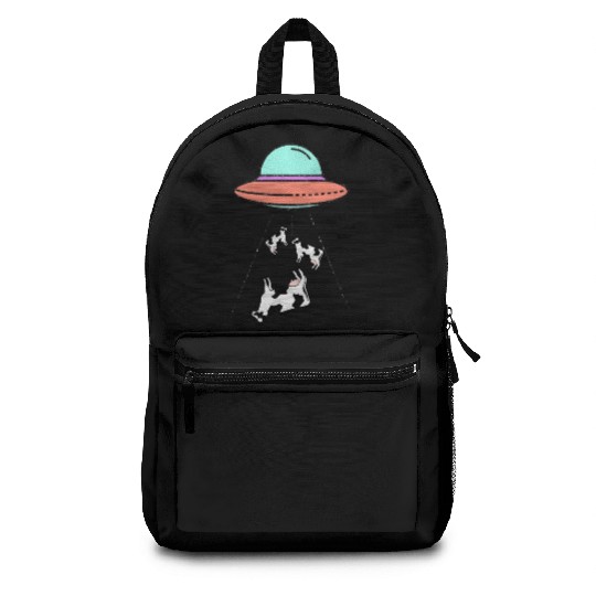 UFO Cow Alien art lover Backpacks
