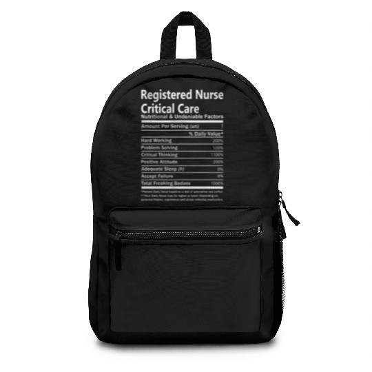 Registered Nurse Critical Care Backpacks - Nutrition