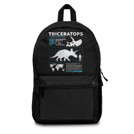 triceratops fact sheet Backpacks